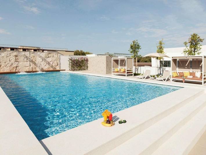 Appart’hôtel pour 2 personnes, avec balcon et piscine à Rome