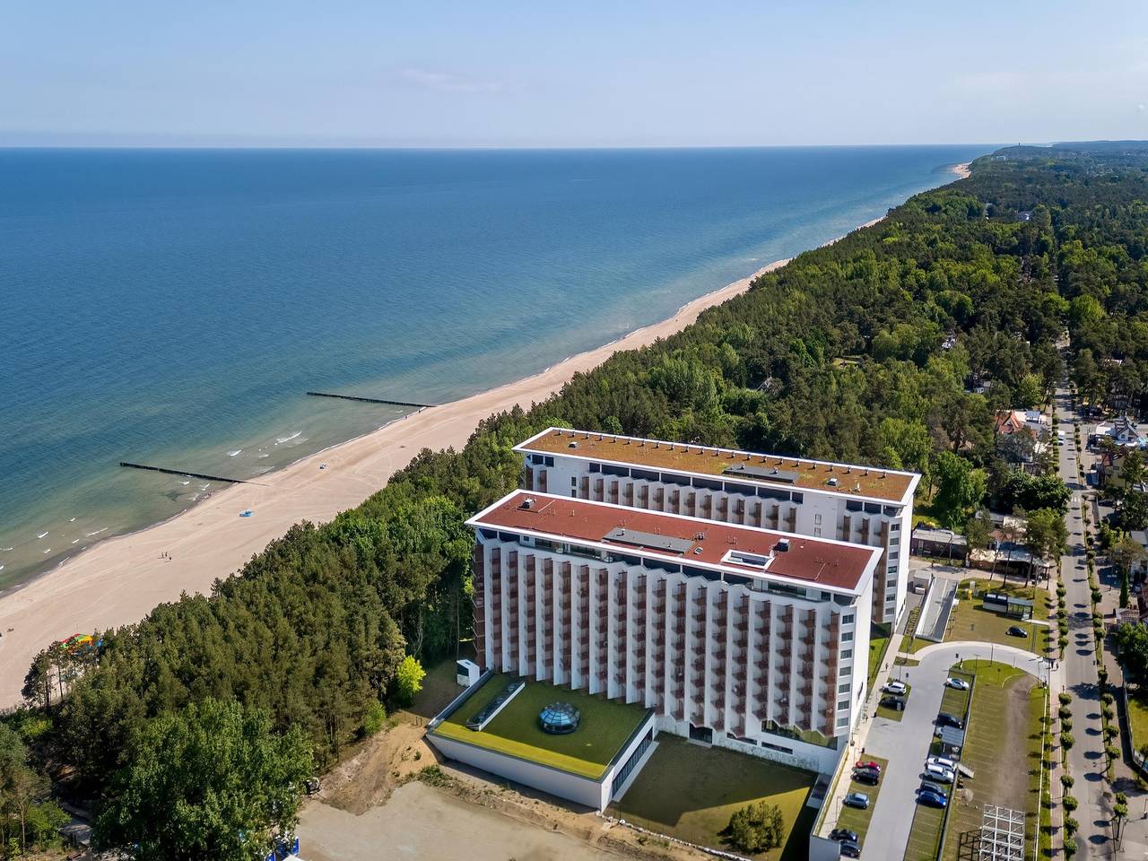 Ganze Wohnung, Große Wohnung mit Meerblick, Innenpool in Pobierowo, Powiat gryficki