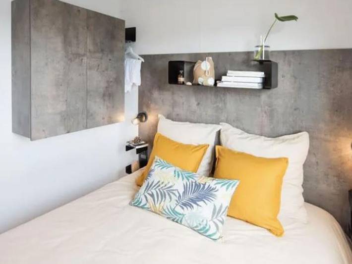 Camping Belle Etoile - Mobilheim 4 personen - Komfort Terrasse in Gouville-sur-Mer, Coutances und Umgebung