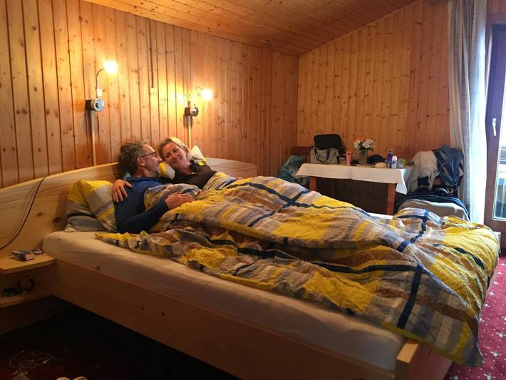 Ferienhaus für 3 Personen, mit Balkon und Garten sowie Pool und Ausblick