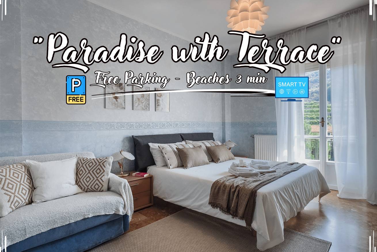 Apartamento entero, [Paraíso con Terraza] Free Parking • Smart Tv in Finale Ligure, Finale Ligure Municipio