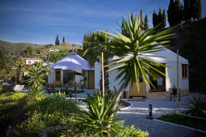 Tente pour 3 personnes, avec vue et sauna ainsi que jardin et piscine, animaux acceptés sur la Costa del Sol - 2