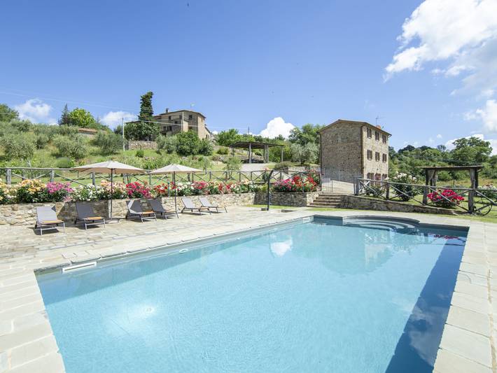 Ferienhaus für 7 Personen, mit Garten und Terrasse in Cortona