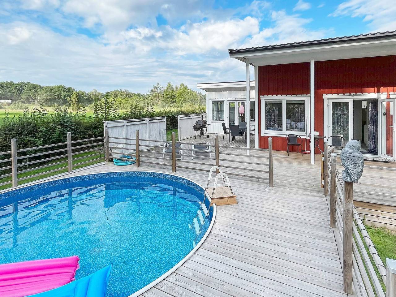 Hus för 3 Personer, med utsikt samt pool och trädgård och terass, barnvänlig