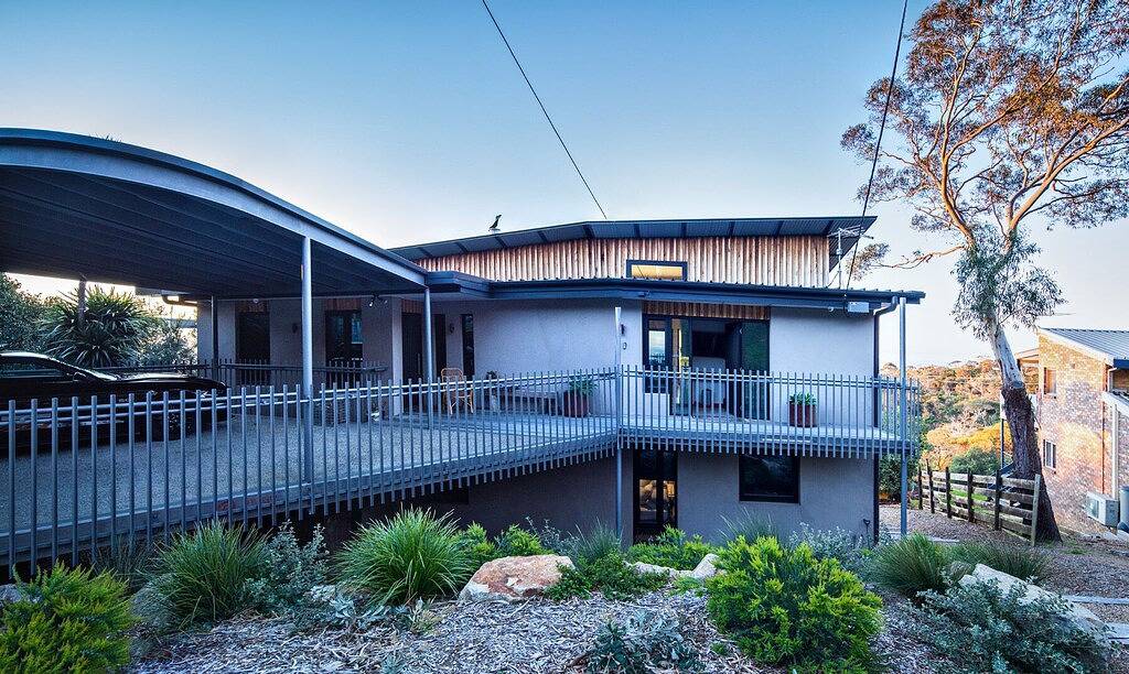 Spektakuläre Aussicht auf die Bucht vom South Channel House in Mccrae in McCrae, Mornington Peninsula