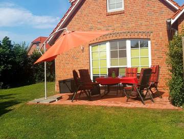 Ferienhaus für 5 Personen, mit Terrasse und Sauna sowie Garten, mit Haustier in Eilsum