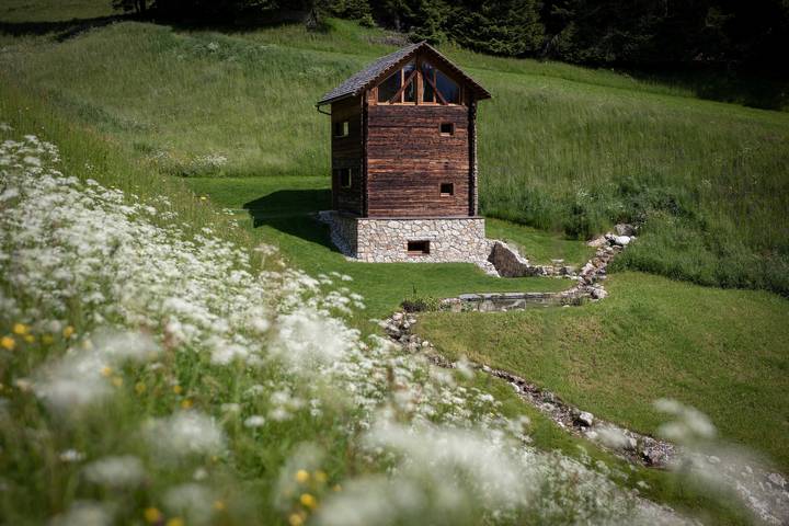 Chalet für 4 Personen, mit Garten und Sauna am Kronplatz