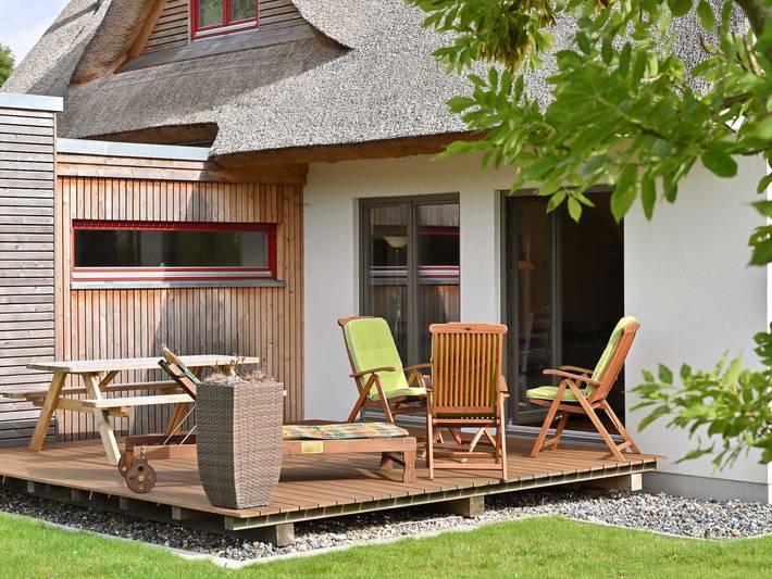 Ferienhaus für 6 Personen, mit Terrasse und Garten in Wiek