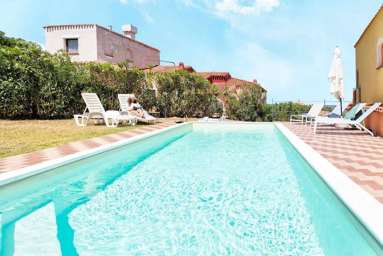 Villa für 6 Personen mit Seeblick in Stagno di Casaraccio, Punta De Su Turrione