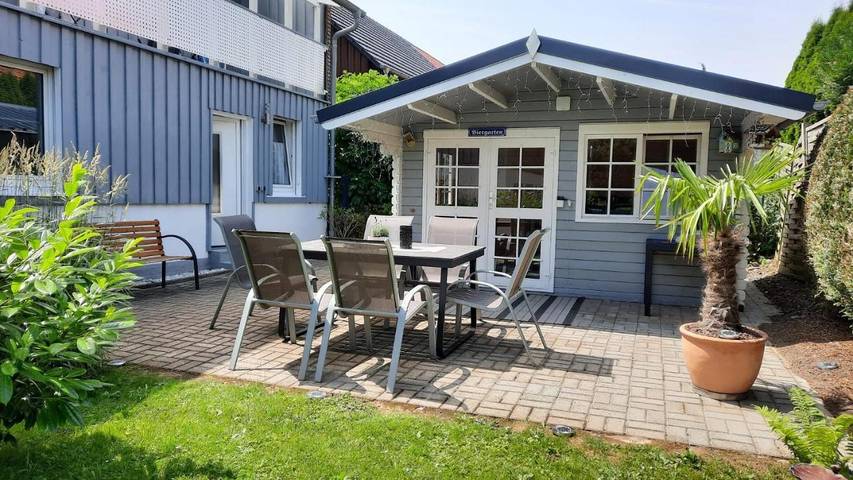 Ferienwohnung für 4 Personen, mit Balkon und Terrasse sowie Garten und Sauna in Grebenhain