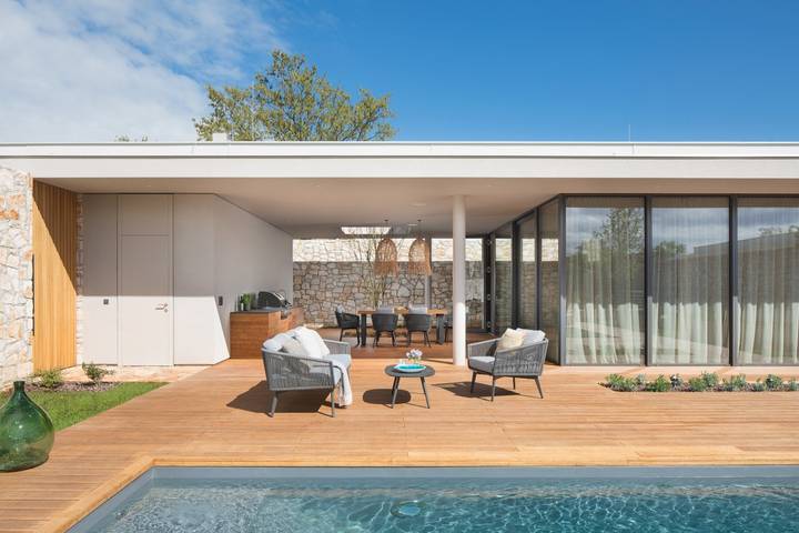 Ferienhaus für 6 Personen, mit Garten und Sauna