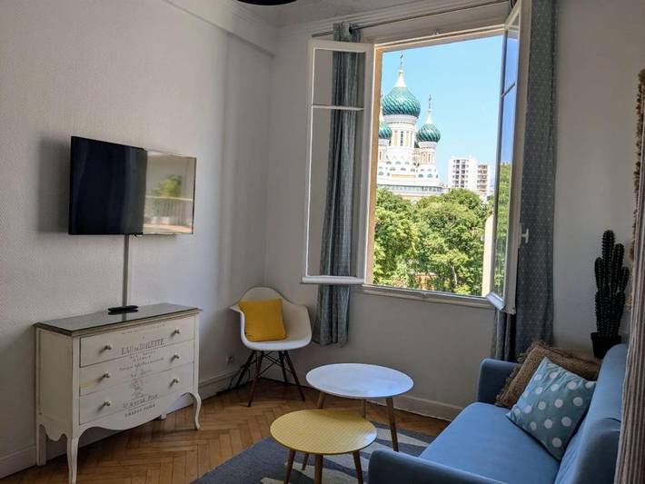 Gîte pour 2 personnes, avec vue dans Cathedrale Orthodoxe Saint Nicolas Nice