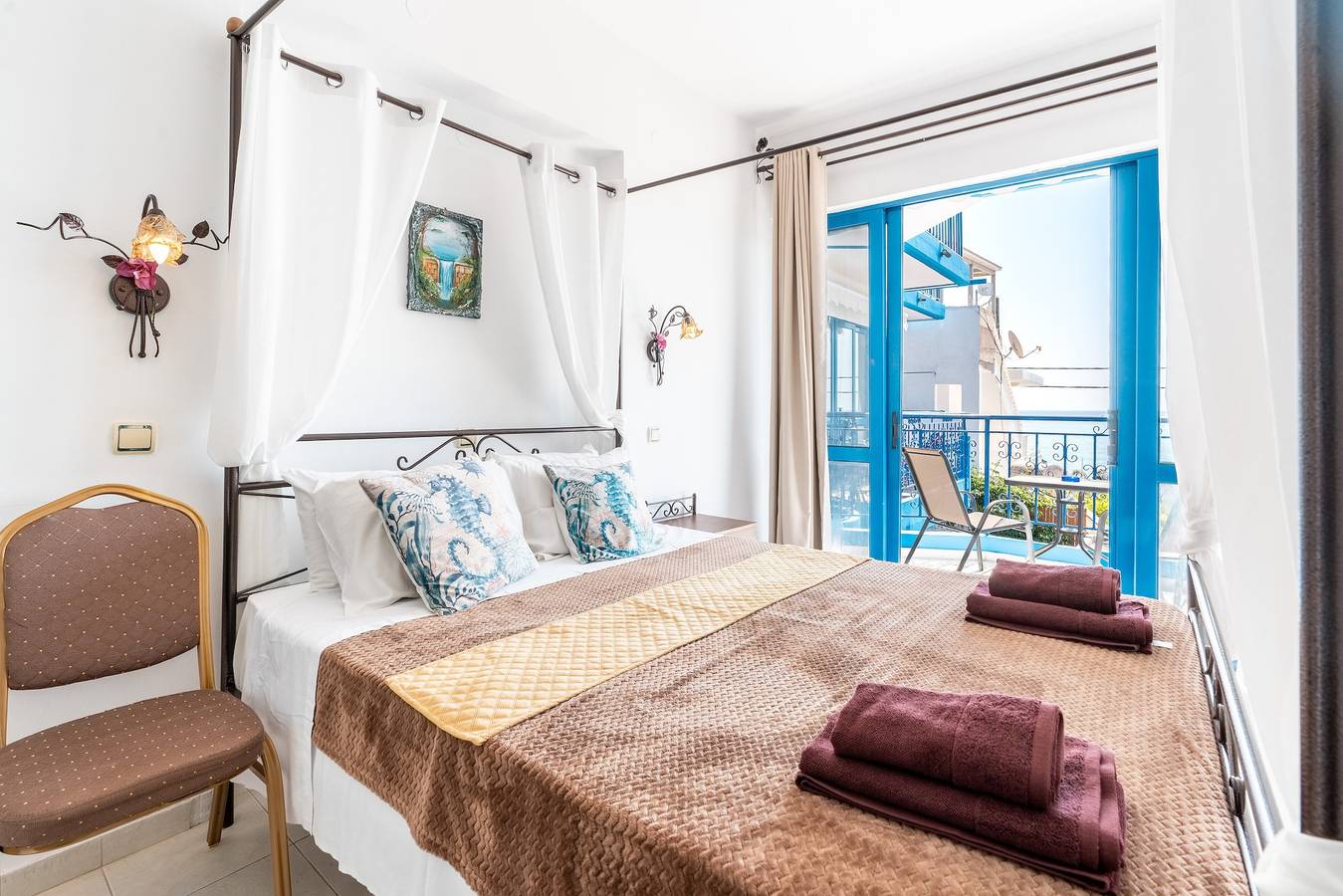 Ganzes Studio, Apartment „Anastasia Studios“ mit Bergblick, Wlan und Klimaanlage in Stegna (Rhodos), Rhodos