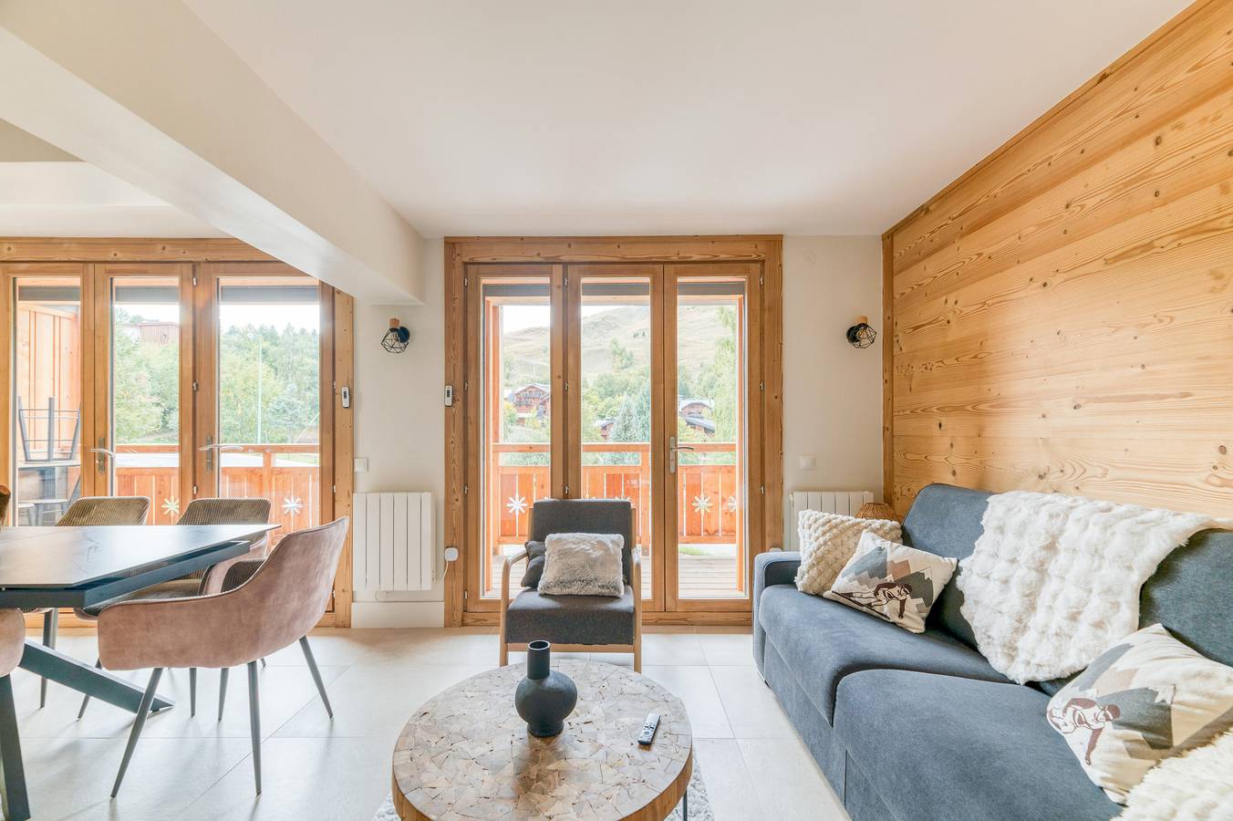 Ganze Wohnung, Appartement 'Les Vernettes' mit Bergblick und Balkon in Mont-de-Lans, Les Deux Alpes