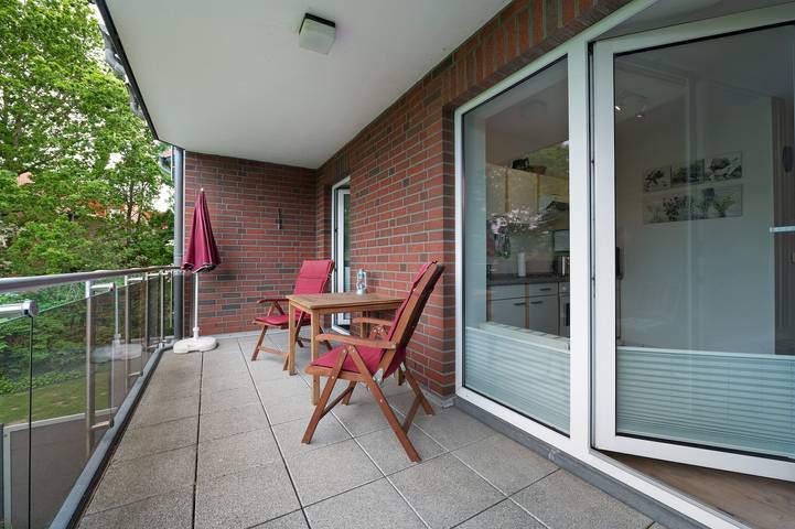 Ferienwohnung für 4 Personen, mit Balkon an der Wurster Nordseeküste