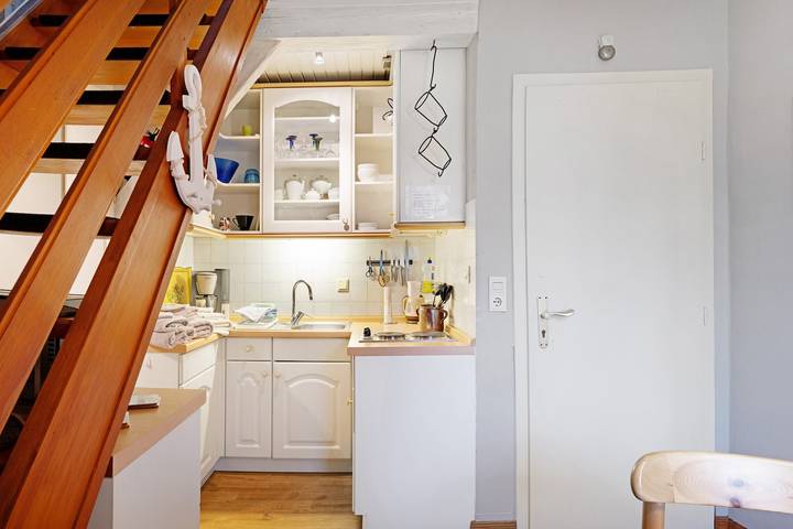 Ganze Wohnung, Ferienwohnung 'Op'nböhn' mit Gemeinschaftsgarten und eigenem Strandkorb in Nordstrand (Gemeinde), Nordstrand