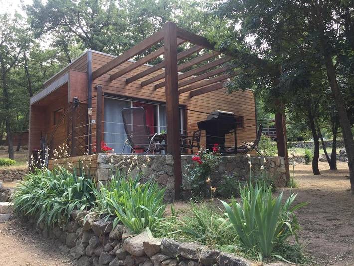 Ferienhaus für 3 Personen, mit Terrasse und Garten sowie Ausblick