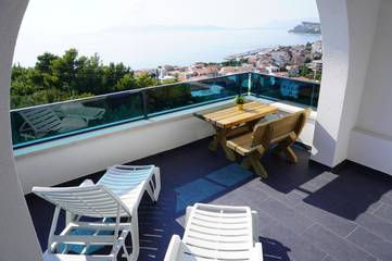 Maison d’hôte pour 2 personnes, avec vue et jardin à Tučepi