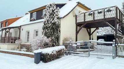 Ferienwohnung für 5 Personen, mit Balkon und Ausblick, kinderfreundlich in Rubkow