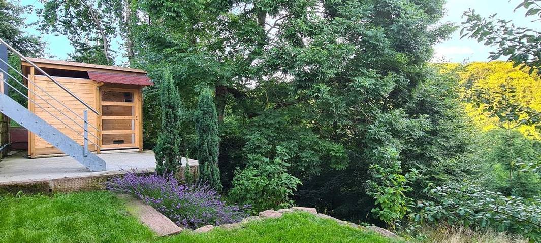 Ferienwohnung für 8 Personen, mit Pool und Garten sowie Ausblick und Sauna, mit Haustier in Gersfeld - 2