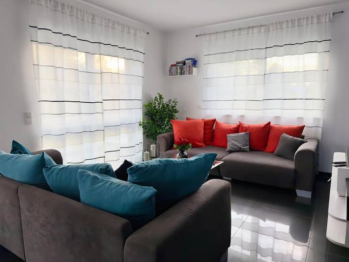 Ferienwohnung für 6 Personen, mit Balkon und Terrasse sowie Ausblick