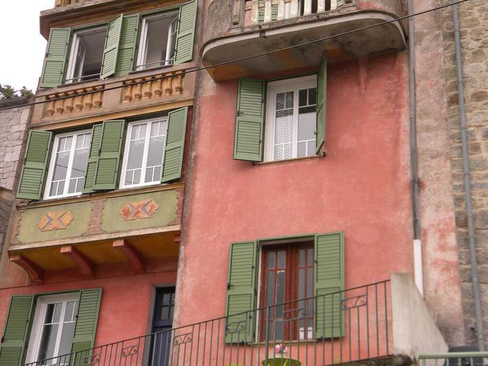 Appartement de vacances pour 5 personnes, avec Terrasse ainsi que Jardin et Vue