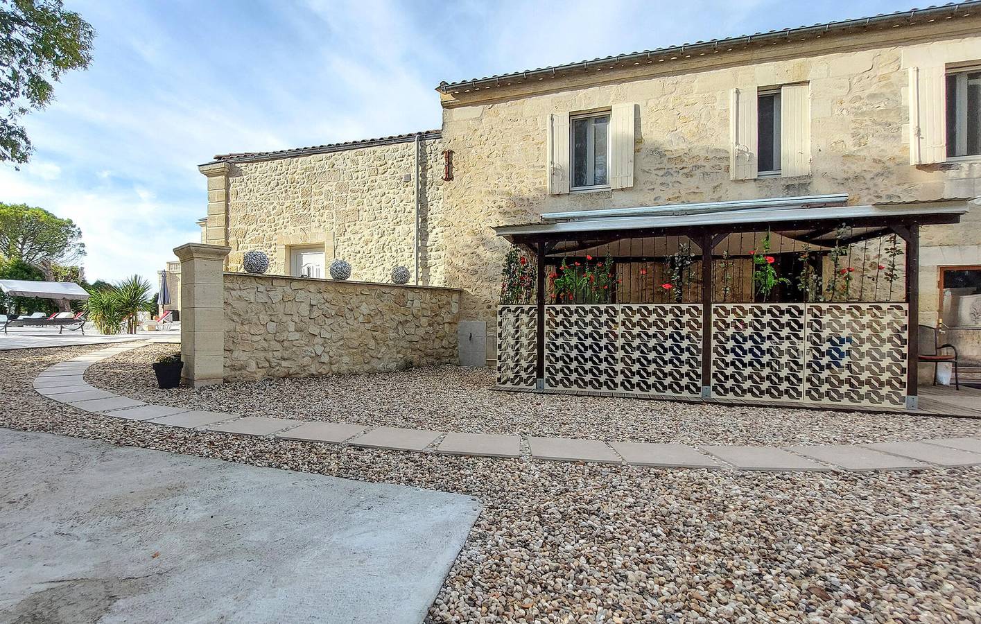 Encantador apartamento con piscina y jardín cerca del centro de Virsac in Saint-Gervais (Gironde), Región de Blaye