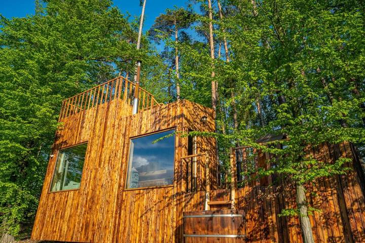 Domek letniskowy dla 4 osób, z basen i sauna oraz ogród i widok, zwierzęta dozwolone w Morawy