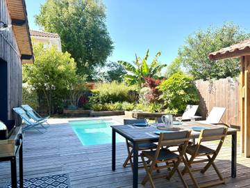 Location de vacances pour 4 personnes, avec jardin et terrasse à La Teste-de-Buch