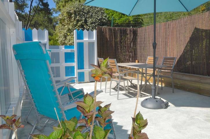 Location de vacances pour 3 personnes, avec Terrasse et Jardin dans Petite Plage Saint Trojan Les Bains