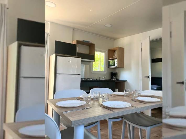 Camping La Faloise - Mobilheim 6 personen - Mobilheim Premium - 3 Zimmer in Angicourt, Oise