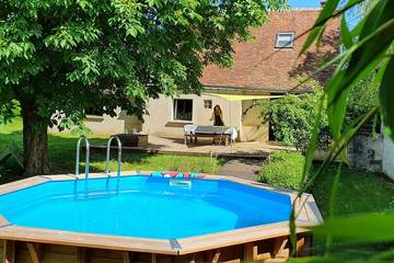 Gîte pour 6 personnes, avec terrasse et jardin à Luzillé