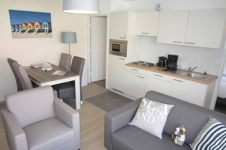 Maison de vacances pour 4 personnes, avec balcon à Bray-Dunes