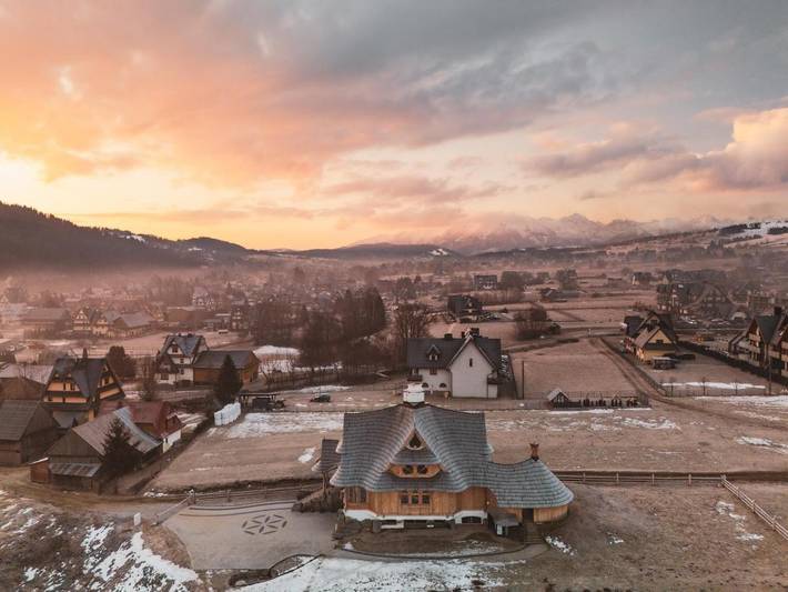 Domek dla 12 osób, z ogród i widok, zwierzęta dozwolone w Białka Tatrzańska