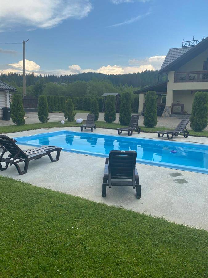 Lodge für 9 Personen, mit Terrasse und Pool sowie Ausblick, mit Haustier in der Ukraine