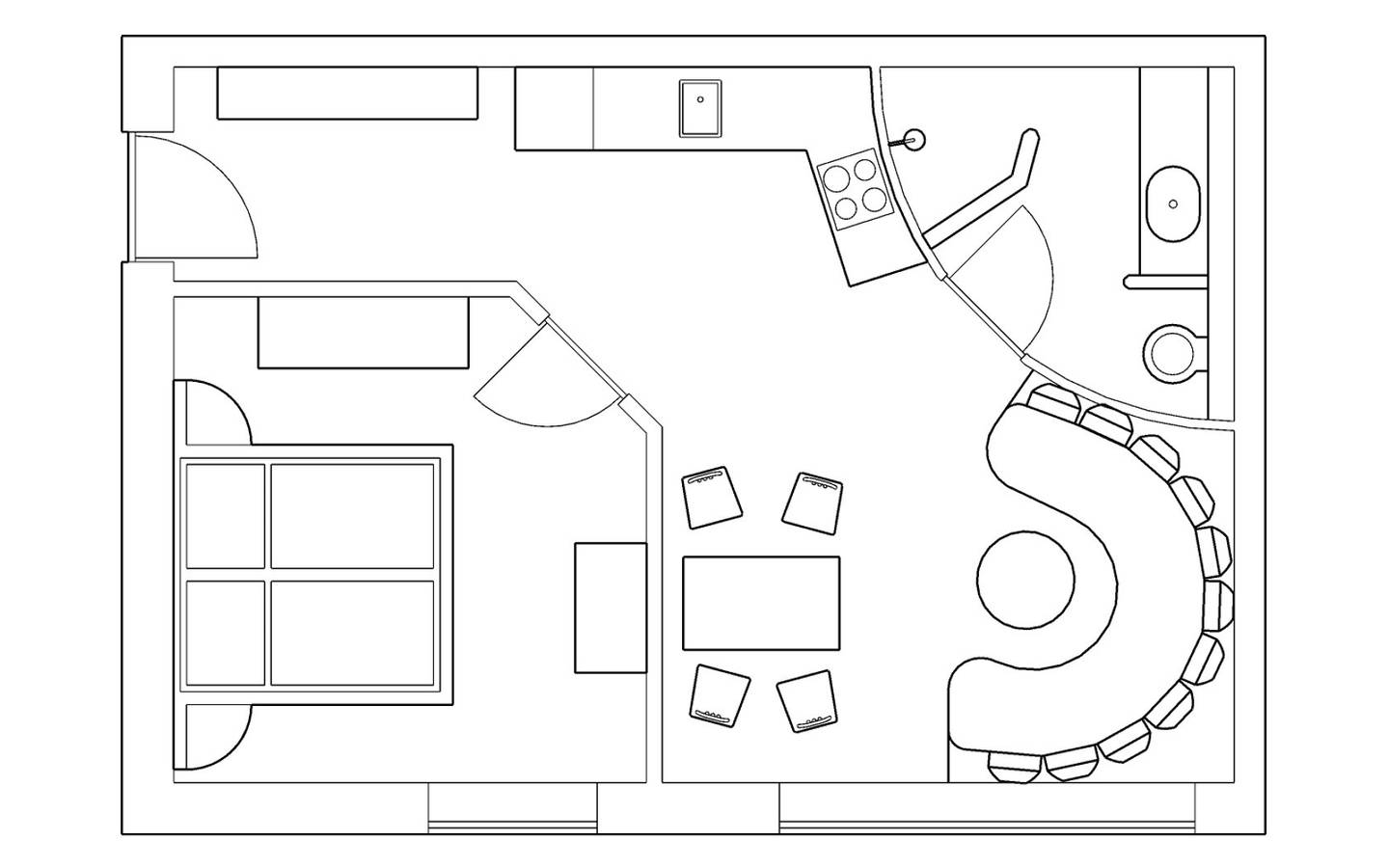 Ganze Ferienwohnung, Appartement mit seperatem Schlafzimmer in Grundlsee, Totes Gebirge