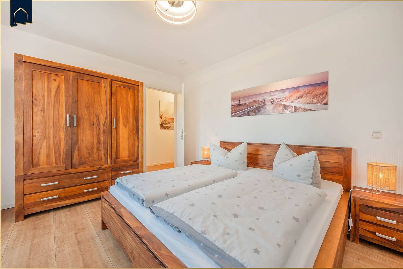 Ganze Wohnung, Moderne Ferienwohnung mit Balkon & Sauna – ruhig gelegen im Grünen in Zirchow, Usedom