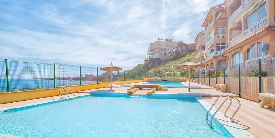 Studio dla 4 osób, z Ogród i Basen dla dzieci w Torrevieja