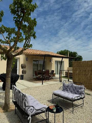 Cottage pour 5 personnes, avec vue et jardin à Saint-André-d'Olérargues