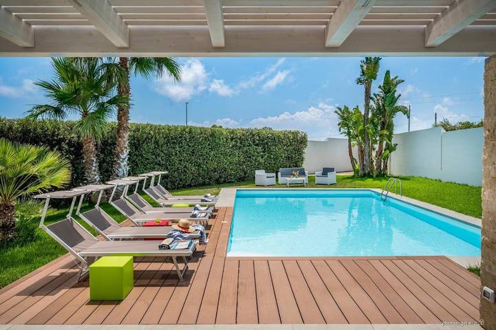 Villa per 8 persone, con piscina e giardino a Alcamo Marina