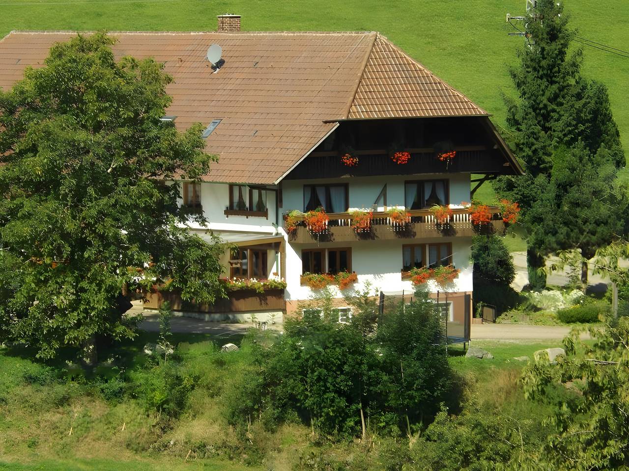Ganze Wohnung, Ferienwohnung 'Elzblick' mit Gemeinschaftspool, Gemeinschaftsgarten und Wlan in Elzach, Mittlerer Schwarzwald