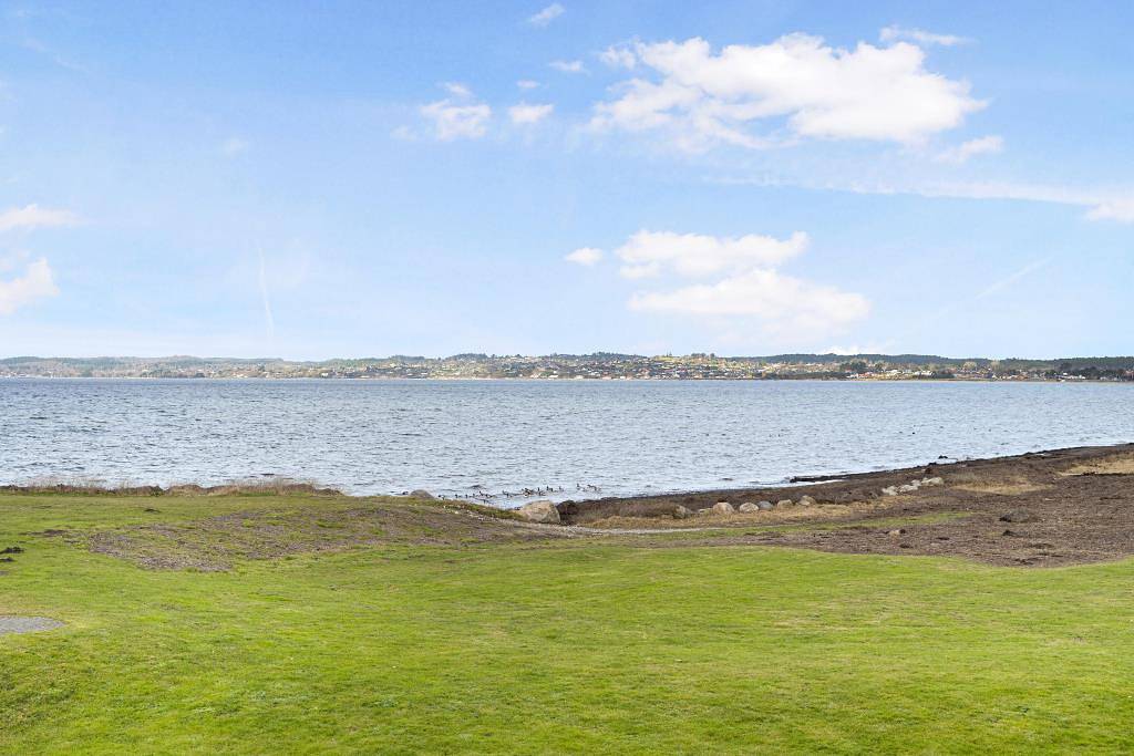 Schöne Ferienwohnung in erster Reihe mit Panoramablick über die Ebeltoft Buc ht in Ebeltoft (Stadt), Ebeltoft