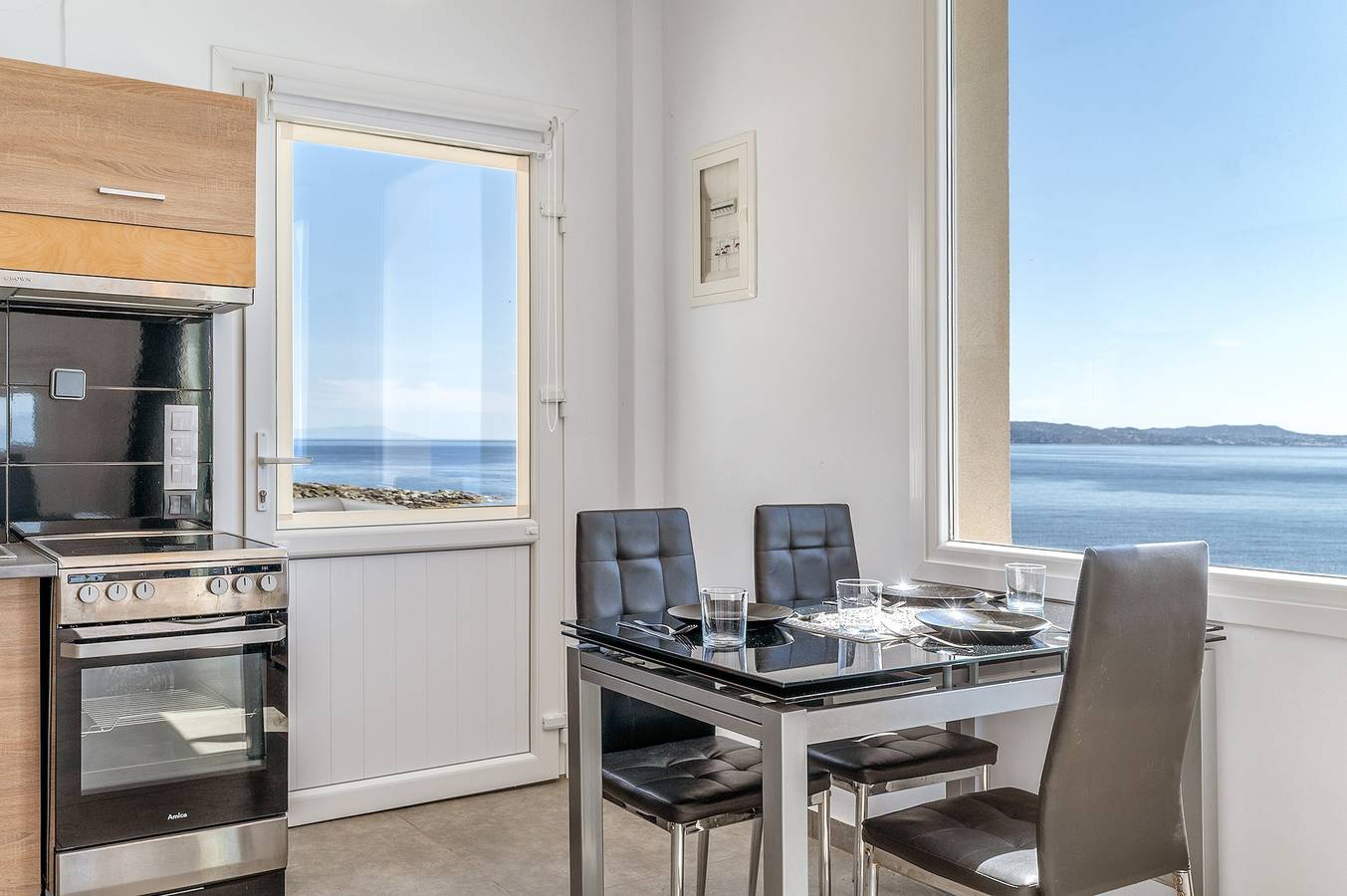 Estúdio inteiro, Estúdio 'Theasea' com jardim privado, Wi-Fi e ar condicionado in Tinos