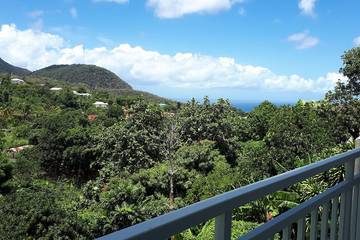 Gîte pour 6 personnes, avec balcon et jardin à Gourbeyre