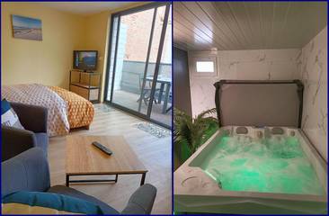 Gîte pour 2 personnes, avec jacuzzi et terrasse à Mers-les-Bains
