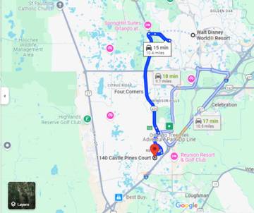 Vacation Rental for 12 Guests in Reunion (FL), Four Corners, Picture 3