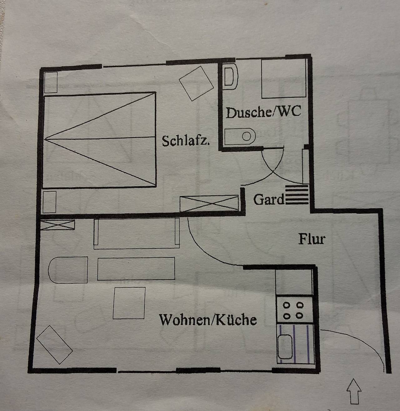 Geheel appartement, Appartement 'Ferienhof Knudsen, Seepferdchen' met gedeeld terras, tuin en wifi in Pellworm, Nordseeküste