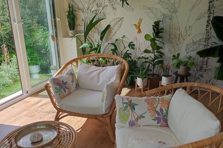 Ferienhaus für 2 Personen, mit Garten und Balkon