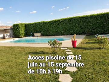 Gîte pour 5 personnes, avec terrasse à Le Pouzin