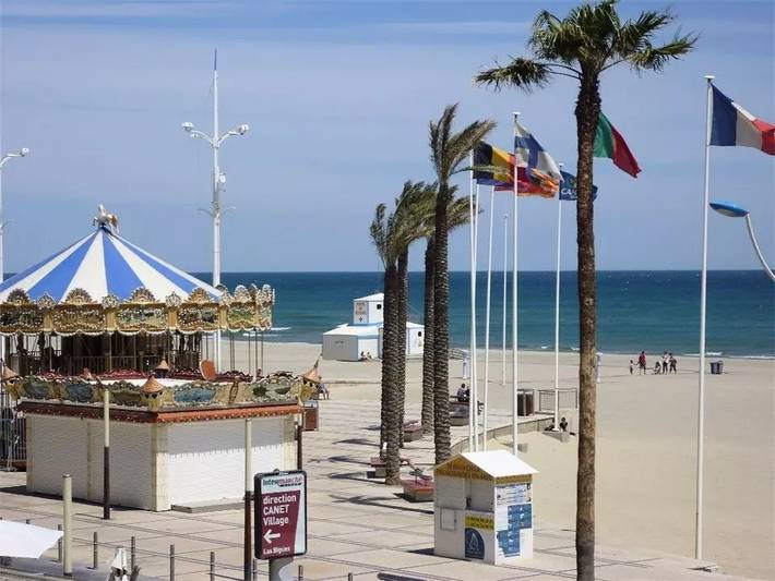 Gîte pour 4 personnes, avec balcon dans Casino Du Canet En Rousillon